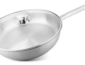 Panvica MagicHome Chloe, 28 cm, 4 lit.,so sklenenou pokrievkou, nerez