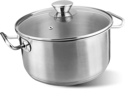 Kastról MagicHome Chloe, hrniec, 22 cm, 4 lit., so sklenenou pokrievkou, nerez – Obrázok 8