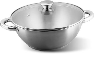 Hrniec Wok MagicHome Chloe, 26 cm, 5 lit., so sklenenou pokrievkou, nerez – Obrázok 8