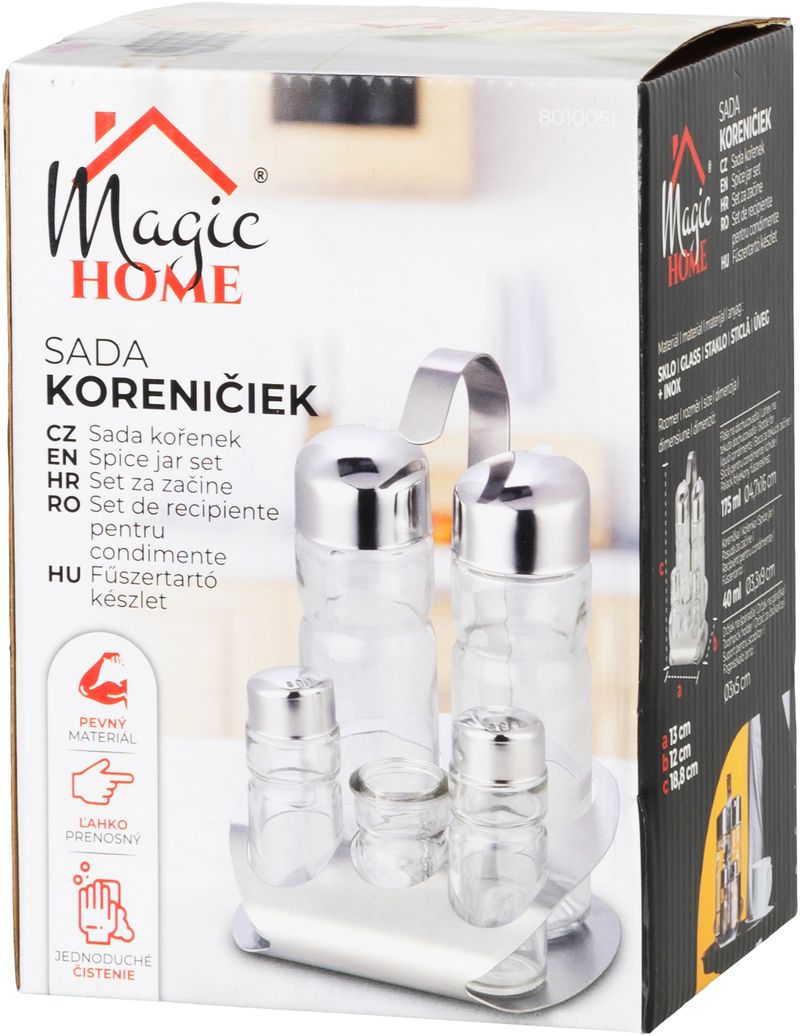 Sada koreničiek MagicHome, v stojane, nerez – Obrázok 5