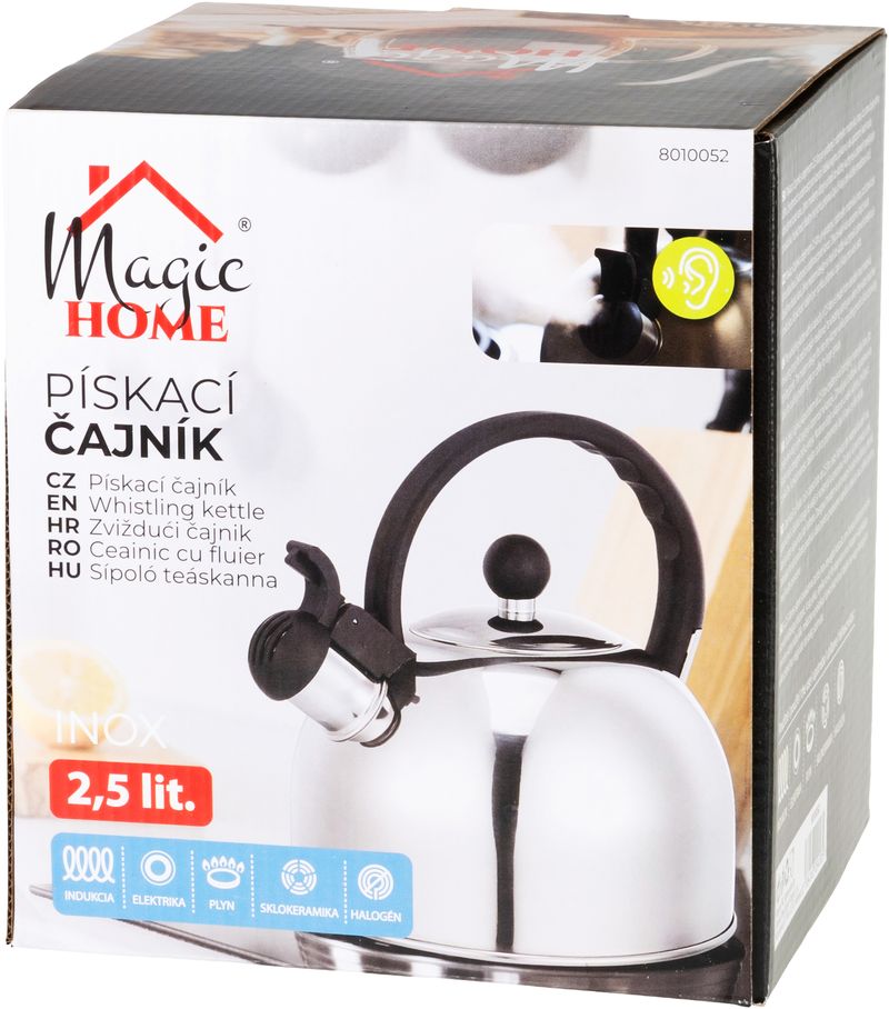 Čajník MagicHome, pískací, 2500 ml – Obrázok 4