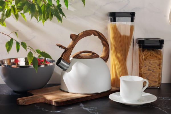 Čajník MagicHome, pískací, biely, 2500 ml – Obrázok 3