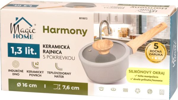 Rajnica MagicHome Harmony, so sklenenou pokrievkou, 16 cm – Obrázok 2