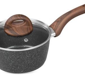 Rajnica MagicHome Black Marble Line, so sklenenou pokrievkou, 16 cm