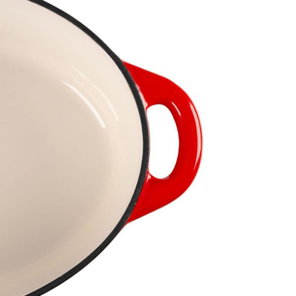 Pekáč MagicHome Castora line, oválny, kastról, 30 cm, 4,4 lit. s pokrievkou, smaltovaná liatina – Obrázok 4
