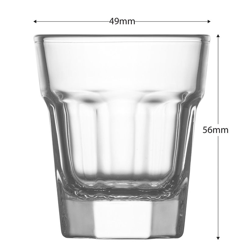 Pohár Aras, LAV, sklenený, na likér/destilát, 45 ml, 49x56 mm, bal. 6 ks – Obrázok 4
