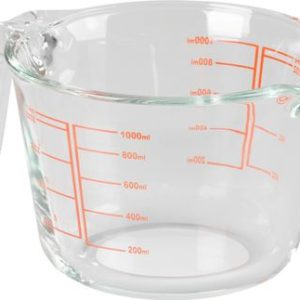 Odmerka MagicHome, sklenená, sklo, s výlevkou, 1000 ml