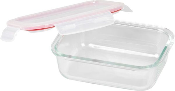 Dóza MagicHome, obdĺžniková, 650 ml, s vekom, Clip, sklenená – Obrázok 3