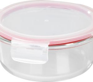 Dóza MagicHome, okrúhla, 650 ml, s vekom, Clip, sklenená