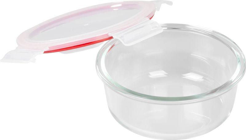 Dóza MagicHome, okrúhla, 650 ml, s vekom, Clip, sklenená – Obrázok 3
