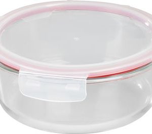 Dóza MagicHome, okrúhla, 1300 ml, s vekom, Clip, sklenená