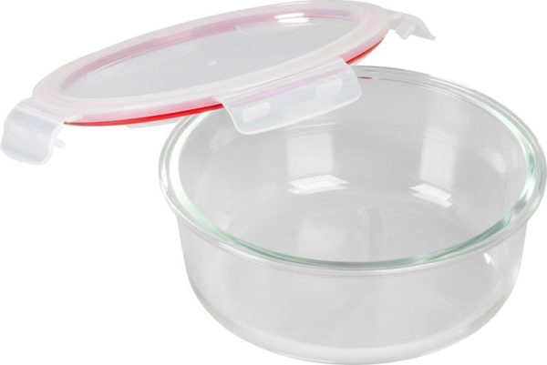 Dóza MagicHome, okrúhla, 1300 ml, s vekom, Clip, sklenená – Obrázok 3