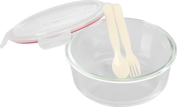 Dóza MagicHome, okrúhla, 1200 ml, s vekom, s príborom, Clip – Obrázok 3