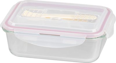 Dóza MagicHome, obdlžníková, 1000 ml, s vekom, s príborom, Clip