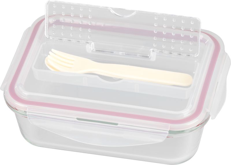 Dóza MagicHome, obdlžníková, 1000 ml, s vekom, s príborom, Clip – Obrázok 4