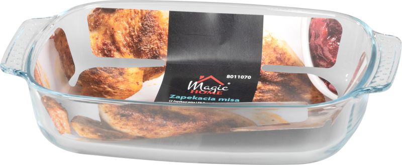 Misa MagicHome, zapekacia, sklenená, obdĺžniková, pekáč, 2000 ml – Obrázok 2