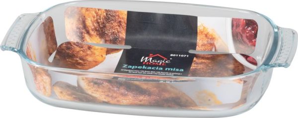 Misa MagicHome, zapekacia, sklenená, obdĺžniková, pekáč, 2900 ml – Obrázok 2