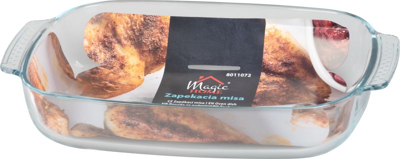 Misa MagicHome, zapekacia, sklenená, obdĺžniková, pekáč, 3900 ml – Obrázok 2