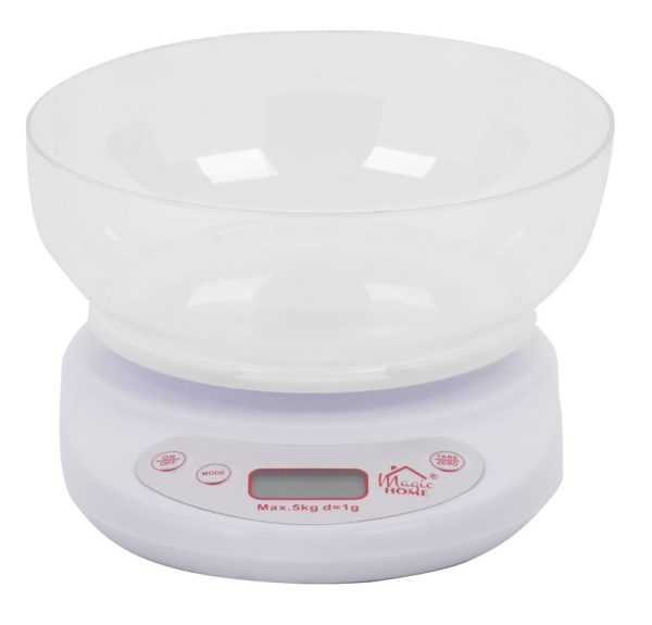 Váha MagicHome DKS1, kuchynská, digitálna, s nádobou, max. 5 kg – Obrázok 2