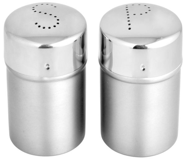 Set soľnička a korenička MagicHome, 5,5x9 cm, nerez – Obrázok 2