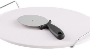Kameň MagicHome, na pečenie, pizza, s krájačom, podnos s rúčkami, 33 cm