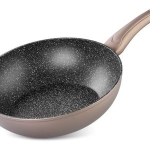 Panvica Wok MagicHome Coffee Brown Line, 28 cm