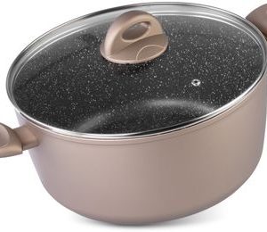 Hrniec MagicHome Coffee Brown Line, 28 cm, 5900 ml, s pokrievkou