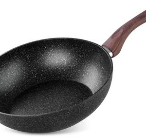Panvica Wok MagicHome Black Marble Line, 28 cm