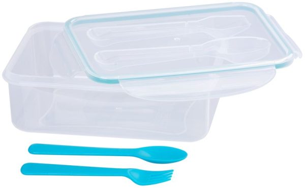Obedár MagicHome, hranatý, s vidličkou a lyžicou, 1500 ml, 22x15,2x7,6 cm – Obrázok 3