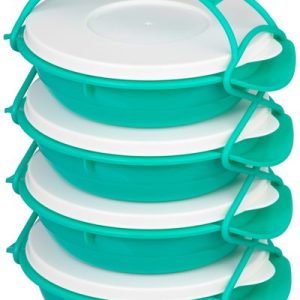 Obedár MagicHome, okrúhly, 4 dielny, farebný, 4x 1000 ml, 22,4x20,5x29,5 cm