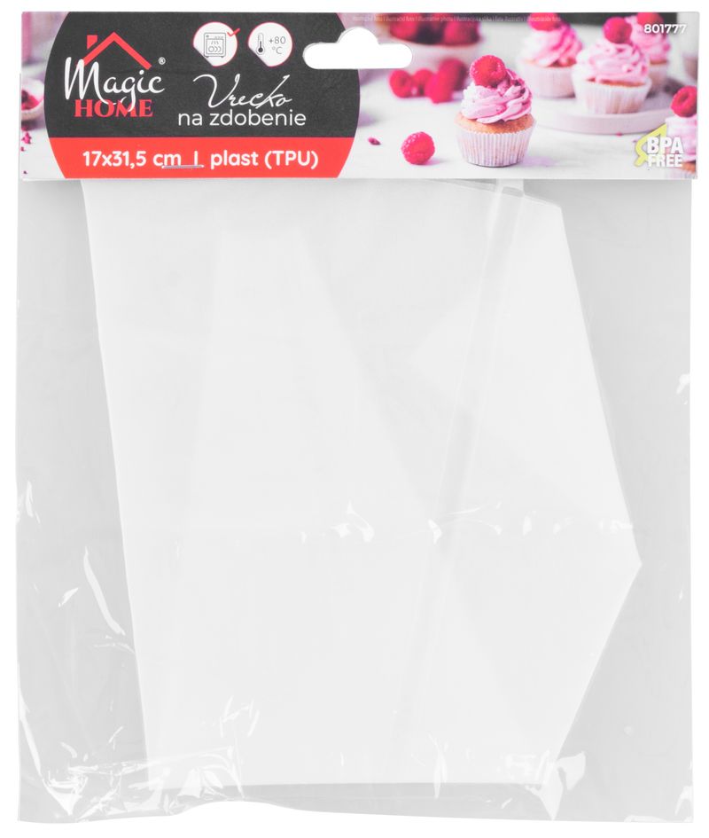 Vrecko MagicHome, na zdobenie, cukrárske, 17x31,5 cm – Obrázok 2