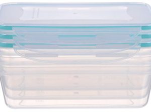 Dóza MagicHome Lunchbox set YH377, sada 3 ks, 1350 ml, 155x215x75 mm, obdĺžniková, Clip