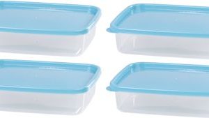 Dóza MagicHome Lunchbox set YH126, obdĺžniková, sada 4 ks, 1000 ml, 215x155x55 mm