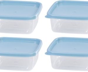 Dóza MagicHome Lunchbox set YH54, sada 4 ks, 600 ml, 143x143x58 mm, štvorcová, Clip