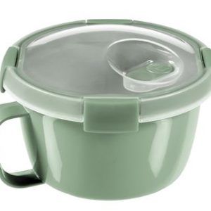 Dóza Curver® SMART TO GO ECO, 900 ml, s uškom, jemná zelená, hrnček 96x157x157 mm