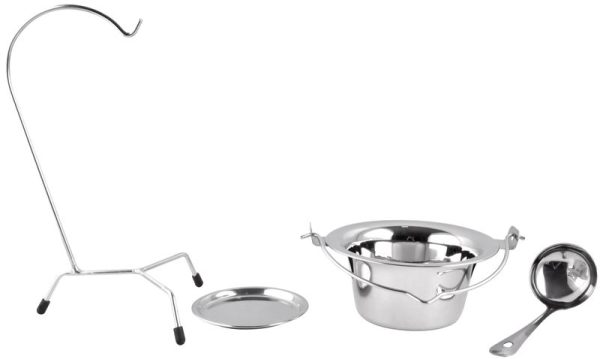 Servírovacia sada MagicHome, 800 ml, nerez, mini kotlík so stojanom a naberačkou – Obrázok 7