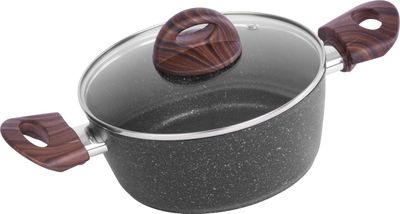 Hrniec MagicHome Black Marble Line, 20 cm, 2200 ml, s pokrievkou – Obrázok 7