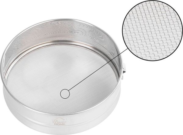 Sitko MagicHome, okrúhle, preosievacie, na múku, 19 cm, nerez – Obrázok 2