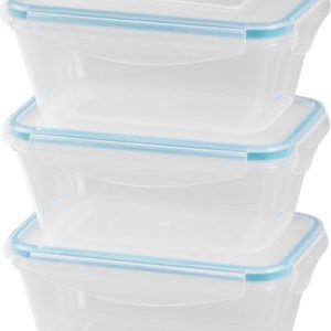 Dóza MagicHome Lunchbox set YH416, obdĺžniková, sada 3 ks, 700 ml, 172x115x71 mm