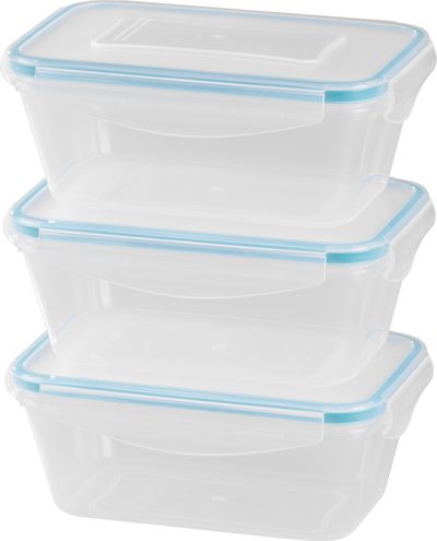 Dóza MagicHome Lunchbox set YH376, obdĺžniková, sada 3 ks, 1000 ml, 189x131x77 mm