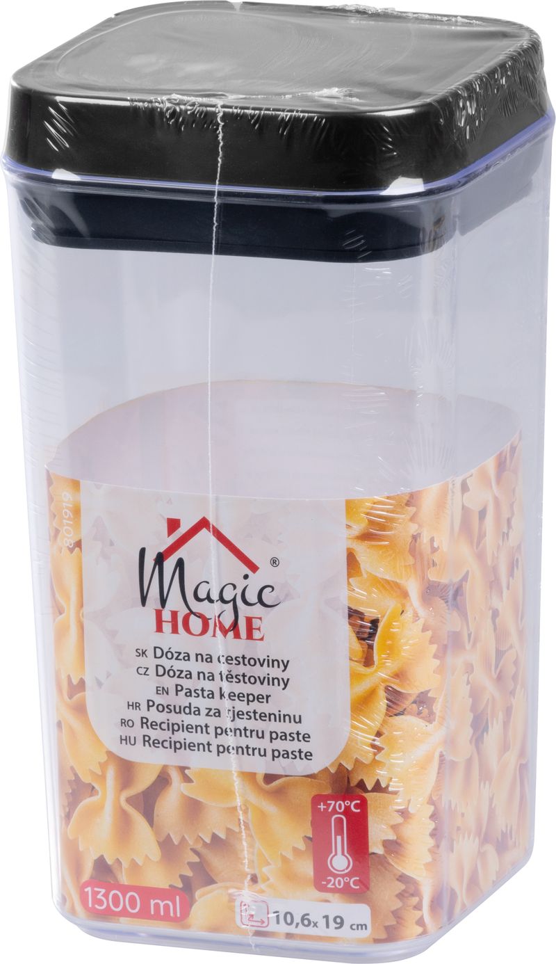 Dóza MagicHome, so silikónovým tesnením, 1300 ml, 106x106x190 mm, stohovacia – Obrázok 3