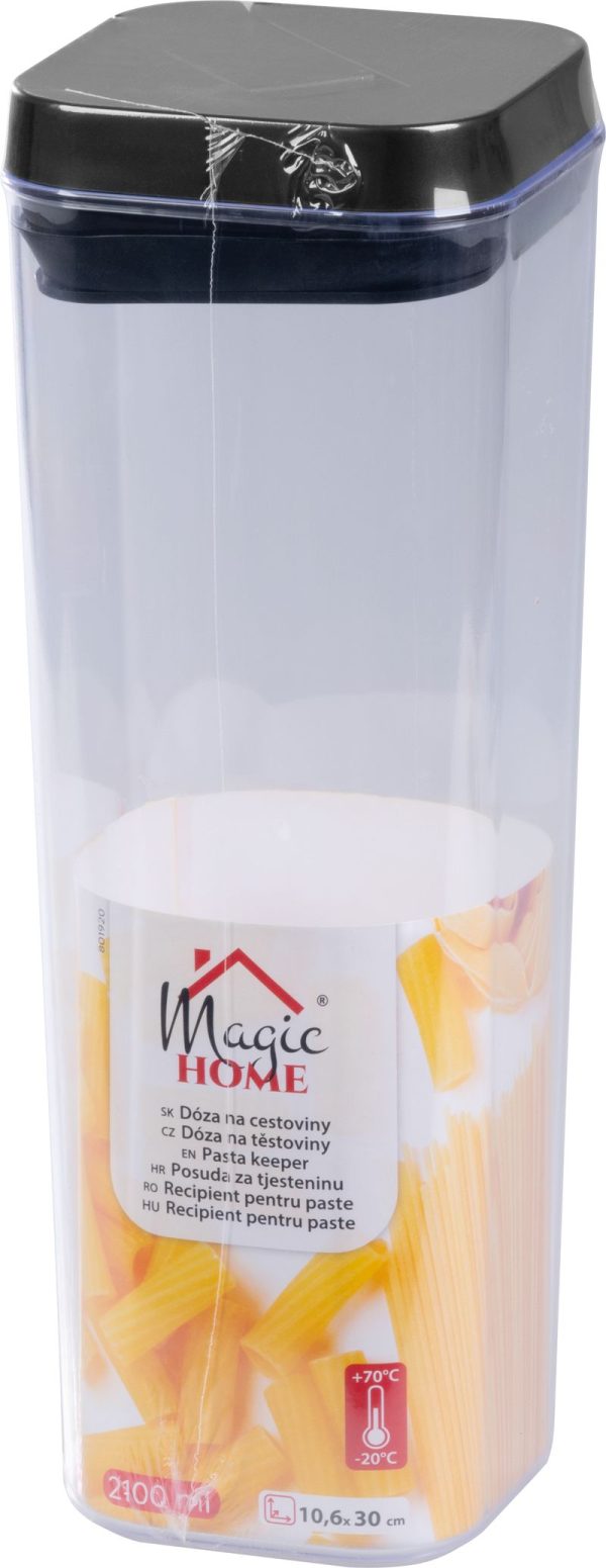 Dóza MagicHome, so silikónovým tesnením, 2100 ml, 106x106x300 mm, stohovacia – Obrázok 3
