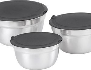 Miska MagicHome, nerez, s vekom, 14-16-18 cm, sada 3 ks
