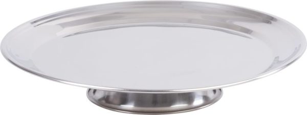 Box MagicHome, podnos na tortu, nerez, priehľadné veko, 31 cm – Obrázok 2