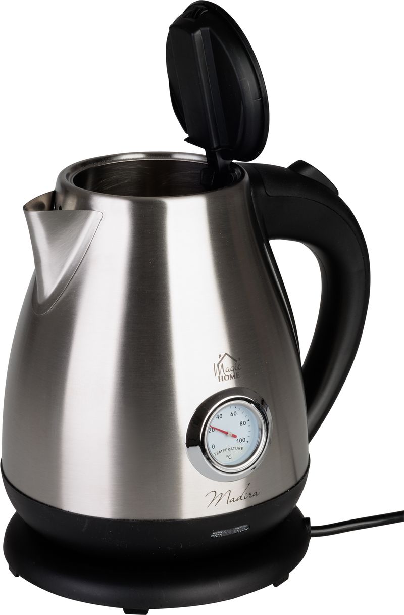 Kanvica MagicHome Madira, 1850-2200 W, 230 V, 50 Hz, 1700 ml, rýchlovarná, s teplomerom – Obrázok 9