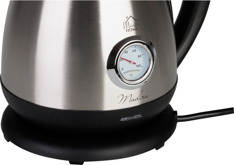 Kanvica MagicHome Madira, 1850-2200 W, 230 V, 50 Hz, 1700 ml, rýchlovarná, s teplomerom – Obrázok 8