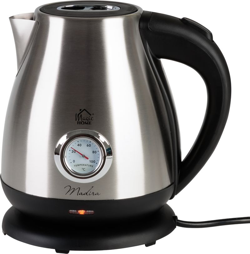 Kanvica MagicHome Madira, 1850-2200 W, 230 V, 50 Hz, 1700 ml, rýchlovarná, s teplomerom – Obrázok 4