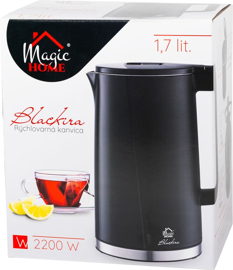 Kanvica MagicHome Blackira, 1850-2200 W, 230 V, 50 Hz, 1700 ml, rýchlovarná – Obrázok 4