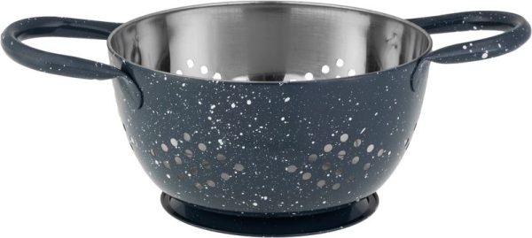 Cedník s misou MagicHome, 15,5 cm, s rúčkou, okrúhle otvory, nerez, sada 2 ks – Obrázok 3