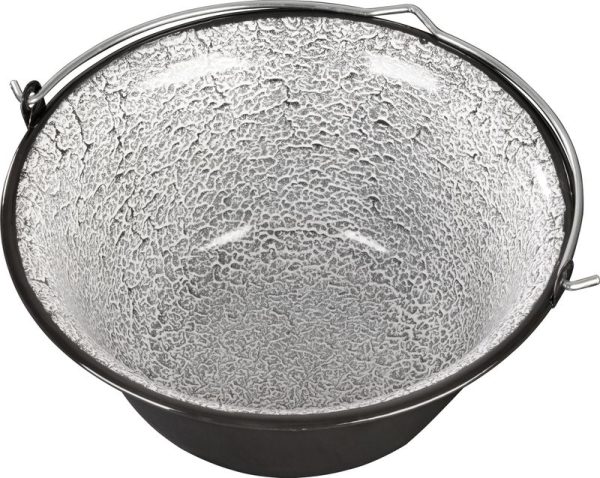 Kotlík MagicHome, na guľáš, 12 lit., 39,8x18 cm, smaltovaný, čierny, bez pokrievky – Obrázok 2